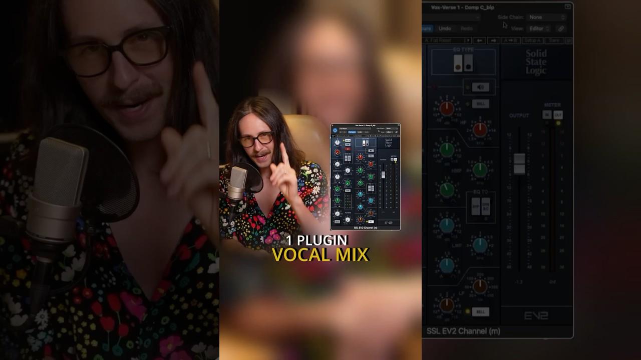 Vocal mix with just 1 plugin. 🎶🎤 