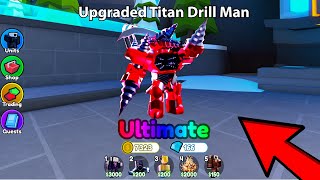 OMG I GOT UPGRADED TITAN DRILL MAN🤩 | Skibidi Toilet Tower Defense EPISODE 70 Titans Update