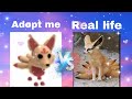 Adopt me VS. Real life! Who will win?!