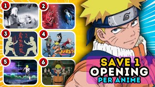 🎵 Save One Anime OPENING for each Serie 🔥 Anime Quiz