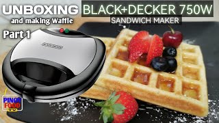 Black & Decker Waffle'n'Grill Maker Unboxing