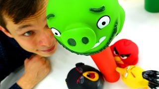 ВИДЕО ДЛЯ ДЕТЕЙ: Энгри Бердз (ANGRY BIRDS) в БОУЛИНГЕ! Спорт, здоровое питание и погоня за свиньей!(Зацени наше новое видео для детей с Энгри Бердз (ANGRY BIRDS)! Энгри Бердз (ANGRY BIRDS) решили потренироваться в меткос..., 2016-10-05T13:11:56.000Z)