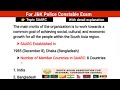 Topic SAARC For J&amp;K Police Constable | SAARC | Constable Exam Preparation