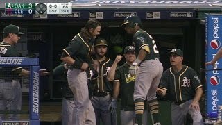 CLE@OAK: Davis goes back-to-back with Reddick
