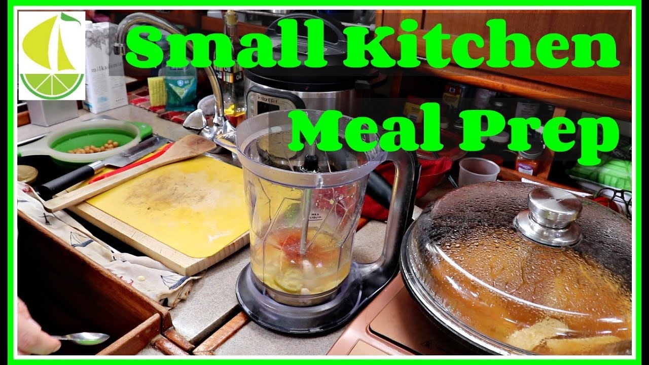 Weekly Meal Prep in out Sailboat Kitchen