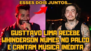 Gusttavo Lima e Whindersson Nunes JUNTOS no Palco em Limeira cantam música inédita e divertem os fãs
