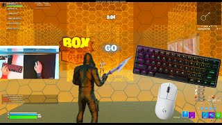 😴[1HR]SteelSeries Apex Pro Mini ASMR Fortnite Chill 💤 Box Fight Zone Gameplay Smooth📦360HZ