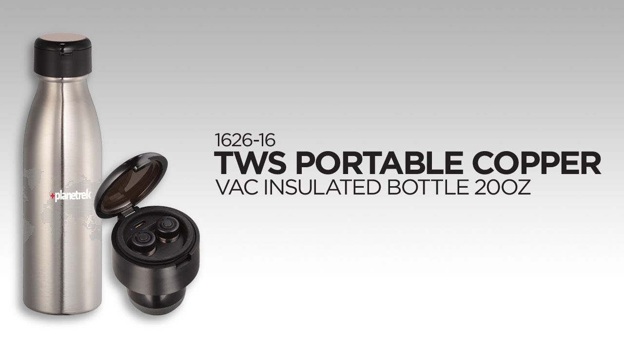 1626-16 TWS Portable Copper Vac Insulated Bottle 20 oz. - YouTube