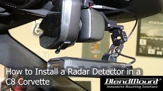 How to Install a Radar Detector in a C8 Corvette