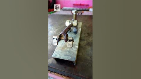 ⚙️ Insanely Easy! Build a Vise Clamp Using Just Bolt & Nut! #shorts