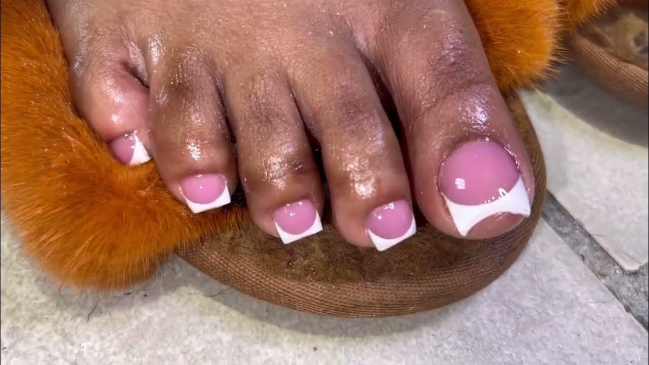 Acrylic Toes Fill Tutorial How to do acrylic toes Nail tutorial