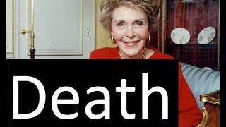 Nancy Reagan Died | Nancy Reagan Dies 94