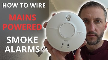 How to wire SMOKE DETECTORS. Smoke alarm wiring explained. Mains powered interlinked smoke alarms.