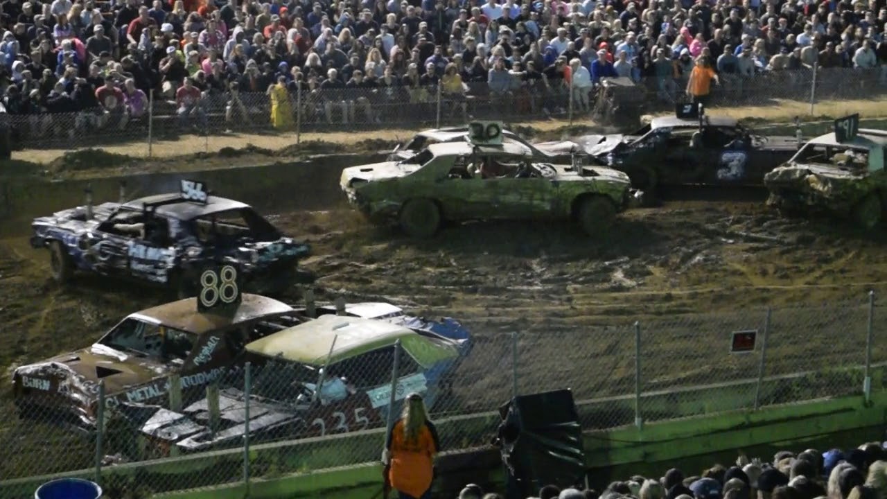 2018 Hopkinton Fair Demolition Derby Heat 1 YouTube