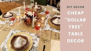 I purchased just $46 worth of stuff from dollar tree (what?!) and
turned it into an amazing thanksgiving table setting / decor! perfect
for (or ...