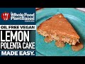 VEGAN LEMON POLENTA CAKE 🍋 You are going to love this rustic treat!