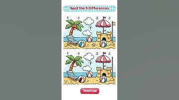 Can You Find All 5 Differences⁉️ Part1️⃣3️⃣ #shorts #SpotTheDifference