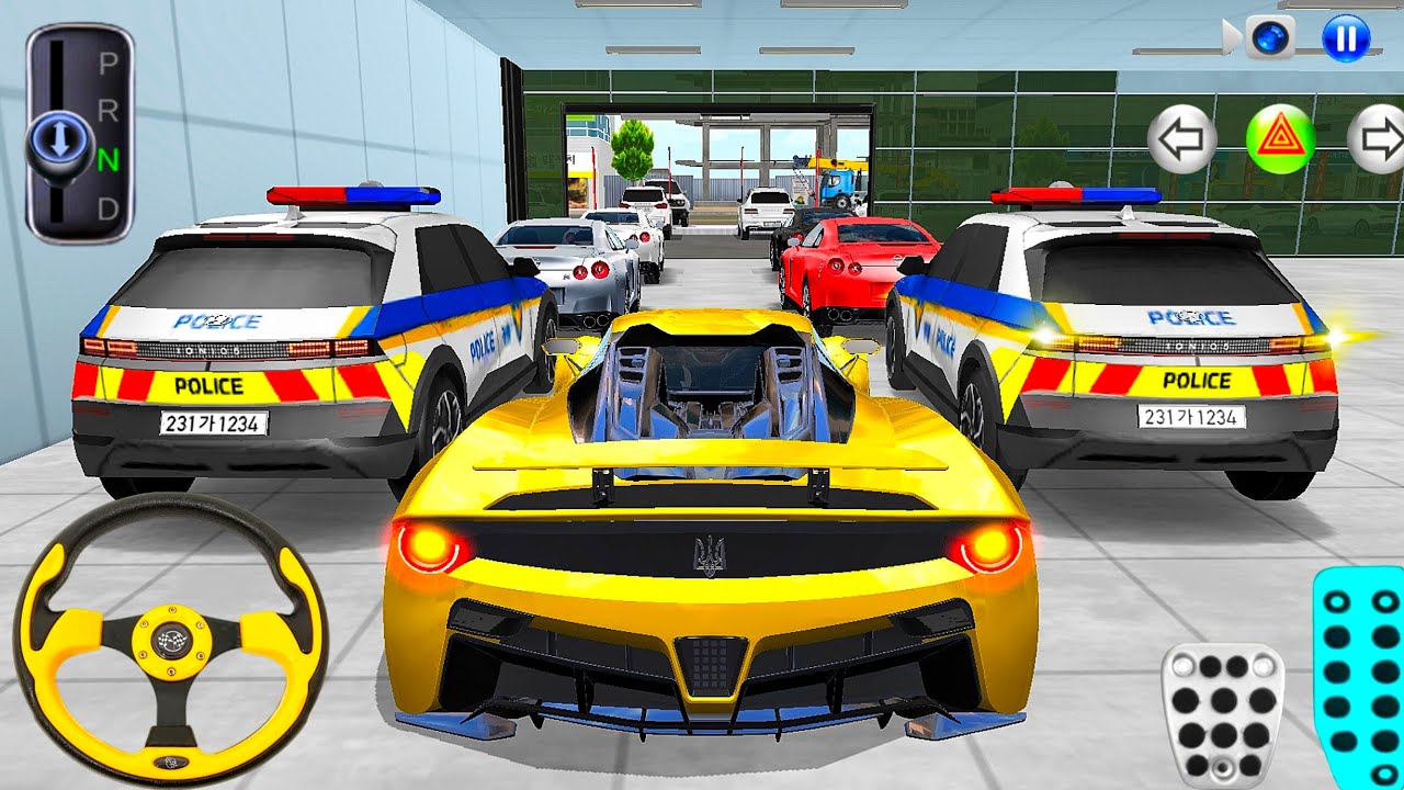 New Golden High-Speed Car Parking 🅿️ in Supercar Store 🚀 3D Driving Class Android Gameplay 🎮🚧