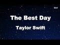 The Best Day - Taylor Swift Karaoke【No Guide Melody】