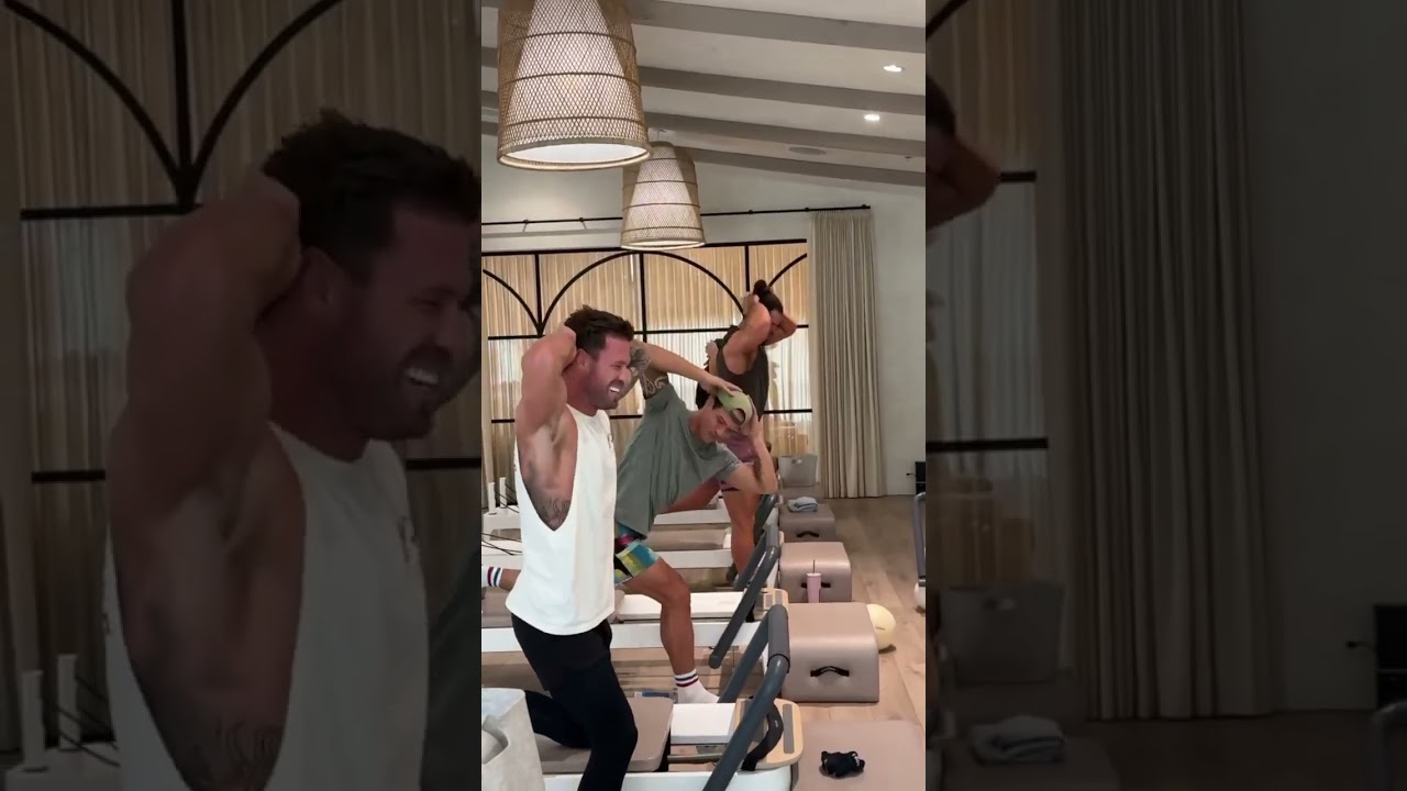 The Aussie boys take on reformer Pilates for the first time! 💪🇦🇺