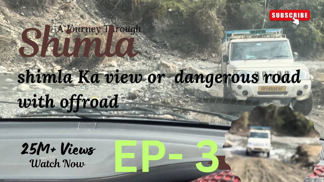 Ek Galti Aur Seedha Khaai! 😨 Shimla Dangerous Offroad/Dil Hila Dene Wali Sadak!