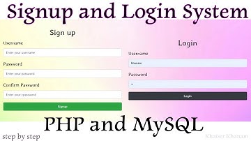 Signup and Login Registration Form using PHP.