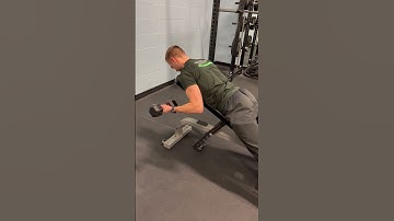 Prone Incline Biceps Curl #exercise