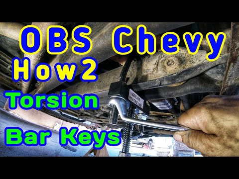 How to Remove Torsion Bar Keys 1999 Chevrolet Tahoe 4X4 - YouTube