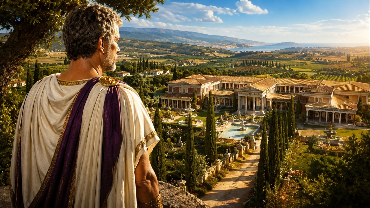 Dentro la villa di un ricco romano | Ricostruzione con AI