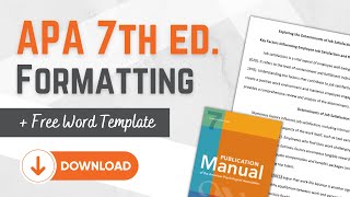 Download Lagu APA 7th Edition Tutorial ✨ How To Format Your Student Paper + FREE APA 7 Template MP3