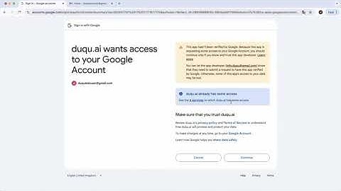 duqu demo video Oauth flow