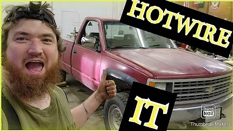 Hotwire a 1989 to 1998 chevy gmc pickup aftermarket ignition installation