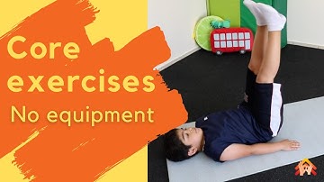 Core exercises for kids (PE activities)