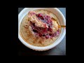 Blueberry Pie made with oats 🥧  *Viral TikTok Baked Oats* Healthy Breakfast Recipe