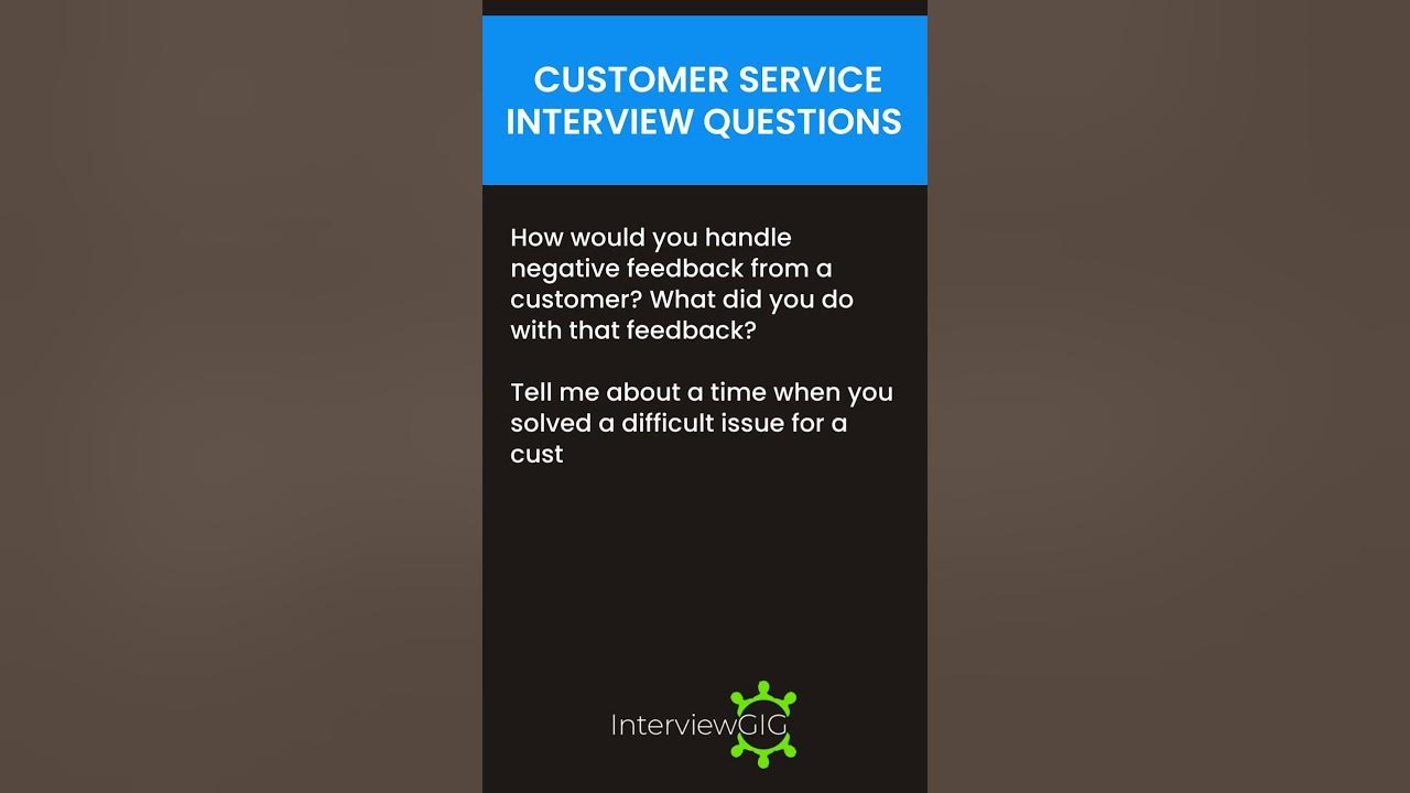 Top Customer Service Interview Questions shorts customerservice 