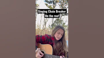A @zachwilliamsofficial cover of “Chain Breaker” on the roof #coversong #zachwilliams #christianmusic