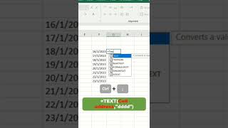 एक्सेल में किसी भी दिनांक का दिन कैसे निकाले || Use Text Function In Excel