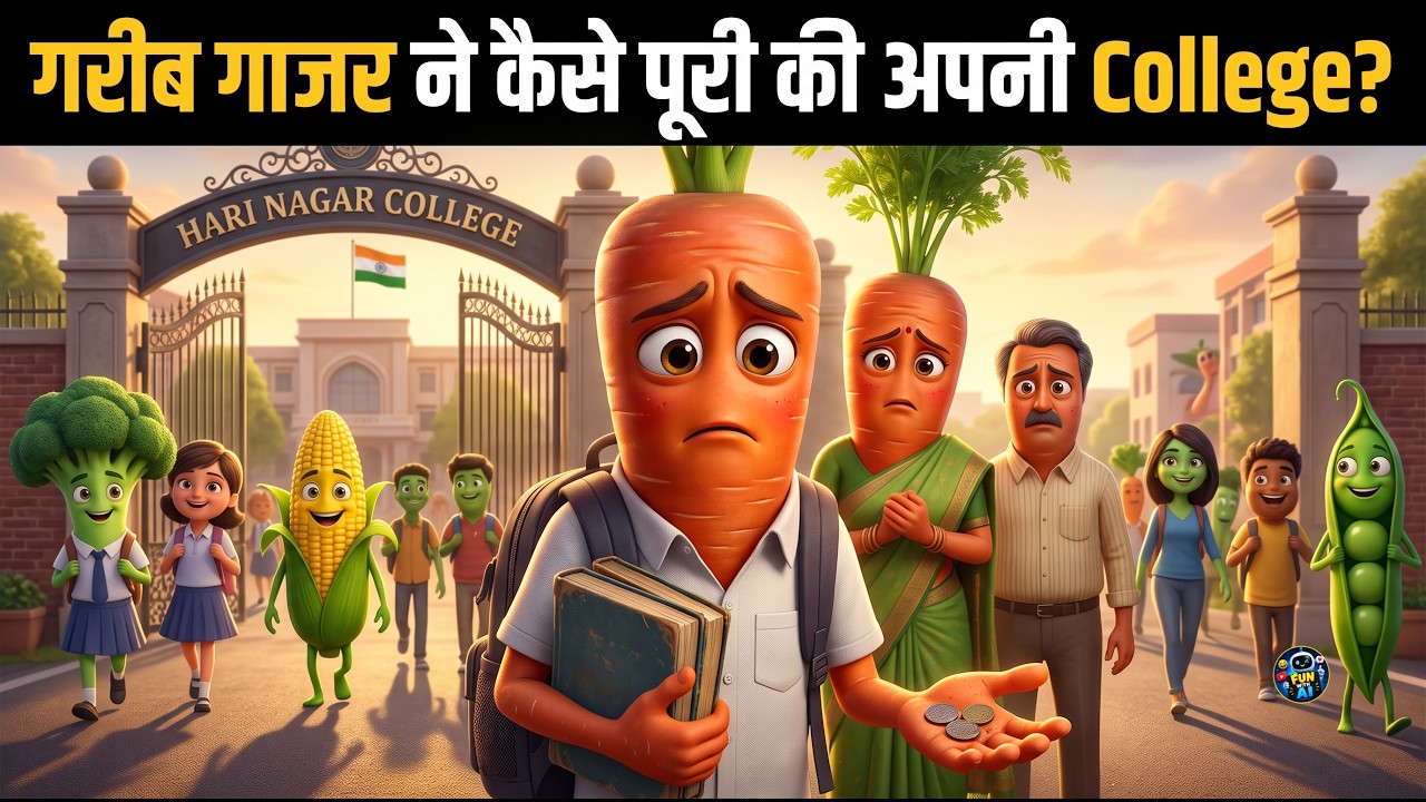 🎓 गरीब गाजर ने कैसे पूरी की अपनी College? 😢
