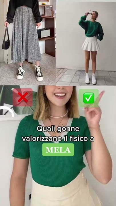 Quali gonne valorizzano il fisico a MELA?💗