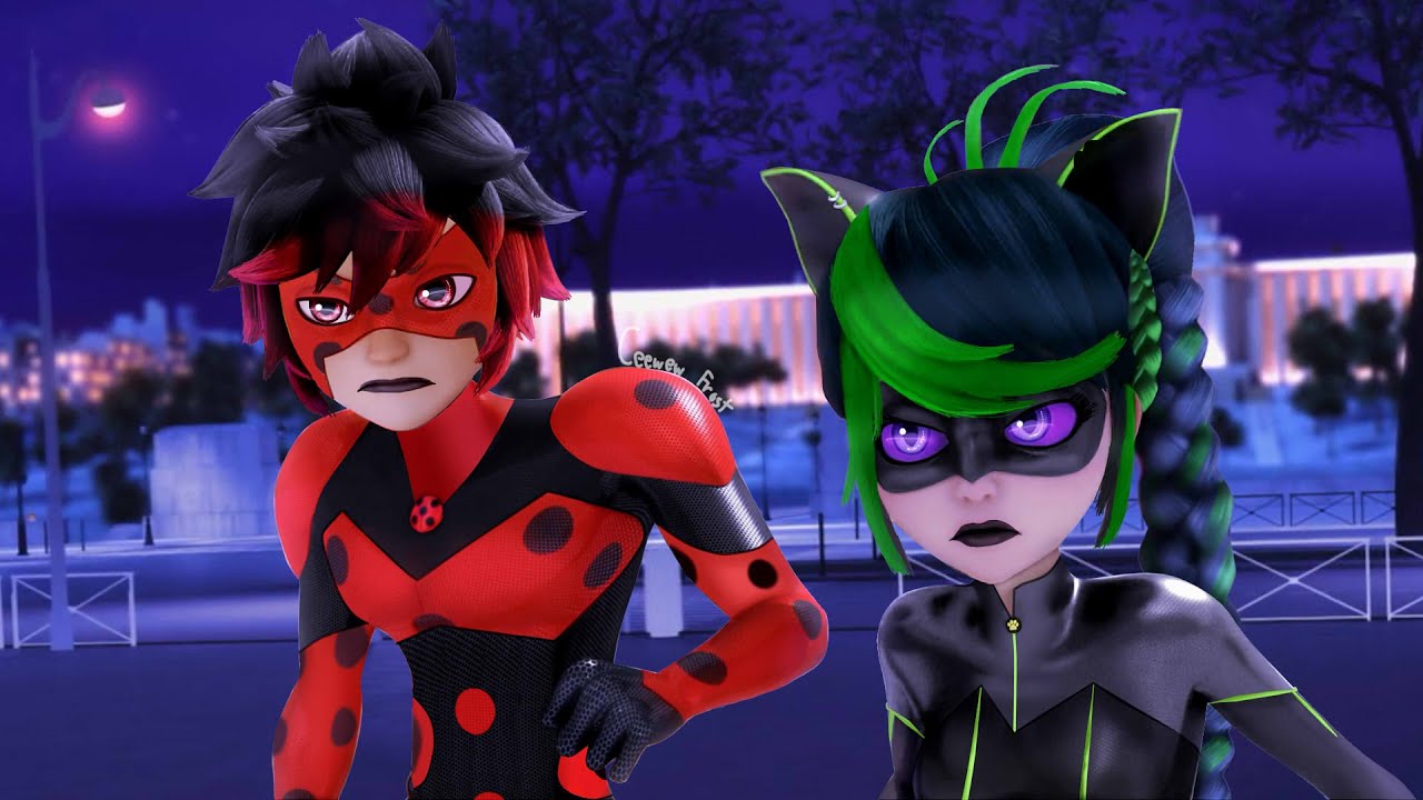 Miraculous Ladybug [Speededit] Shadowbug and Ladyclaw (Re-Verse Kwami Swap AU)