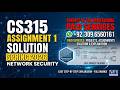 CS315 Assignment 1 Solution Spring 2026 | 100% Correct By VU Bright Sparks