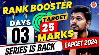 Target 25 Marks in 5 Days | Rank Booster | Day 2 | EAPCET 2024 Chemistry | EAPCET 2024
