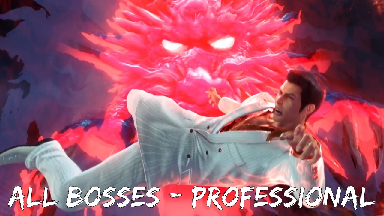Yakuza Kiwami 3 - All Bosses [Professional]