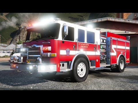 FIVEM GTA5 LIVE RESCUE - NEW FIRE ENGINE 442 | MCRP - YouTube