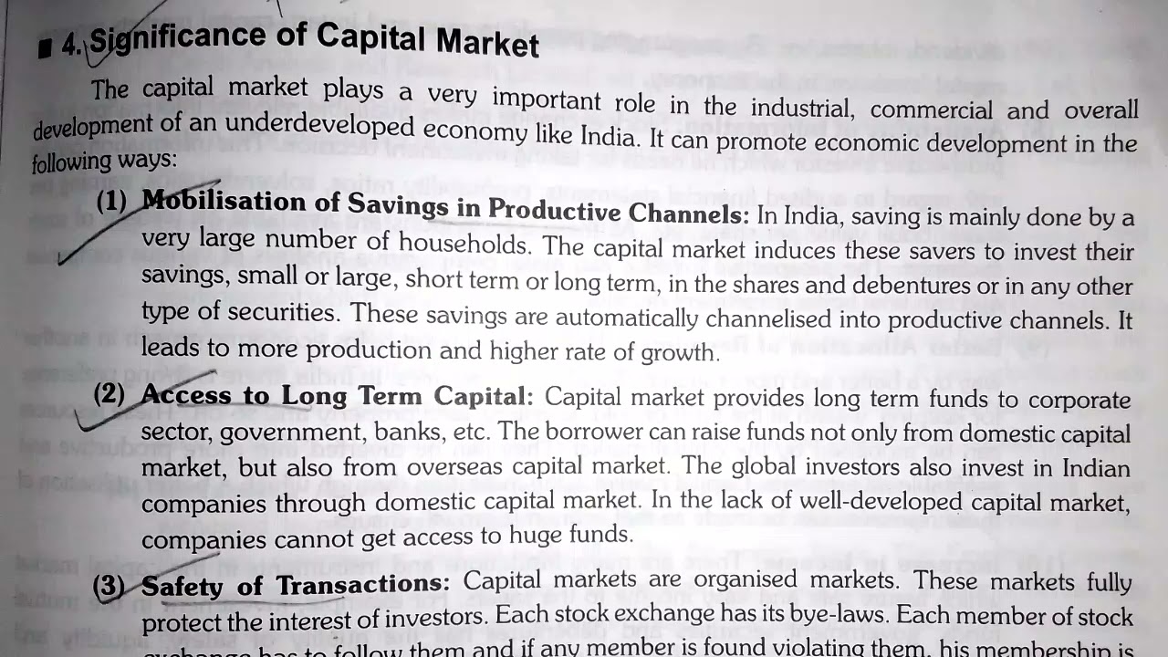 Significance Or Importance Of Capital Market Capital Market In India significance-or-importance-of-capital-market-capital-market-in-india
