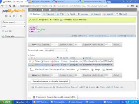 Php tutorial 8 - Php and Mysql,Check if user exist in database,check by email