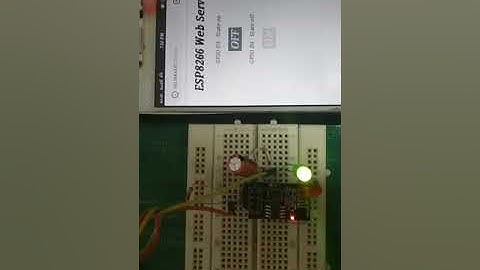 ESP8266-01 Module Based Webserver to Control LED from Webpage without Internet.