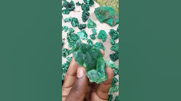 lovely lot of velvety fibrous malachite specimens