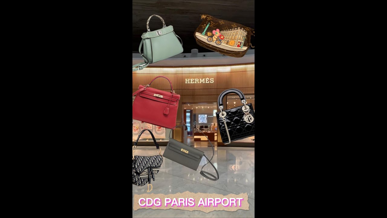 Paris CDG Airport LUXURY SHOPPING VLOG, Hermes, Dior