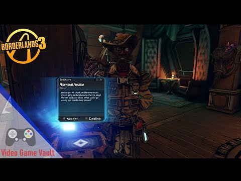Borderlands 3 - Malevolent Practice - Side Mission { PS4 Pro - 1080HD - No Commentary }